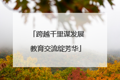 跨越千里谋发展 教育交流绽芳华
