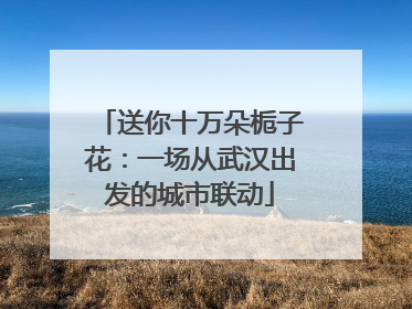 送你十万朵栀子花：一场从武汉出发的城市联动