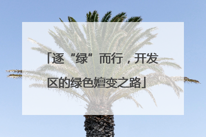 逐“绿”而行，开发区的绿色嬗变之路
