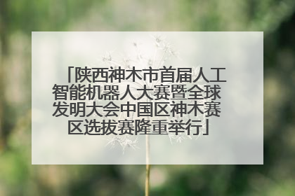 陕西神木市首届人工智能机器人大赛暨全球发明大会中国区神木赛区选拔赛隆重举行