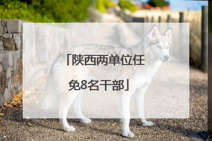 陕西两单位任免8名干部