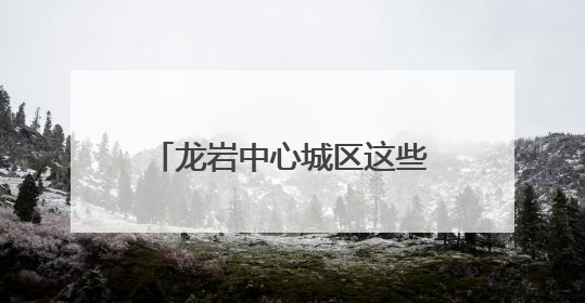 龙岩中心城区这些路段停车要收费