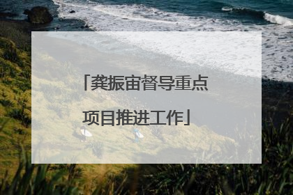 龚振宙督导重点项目推进工作