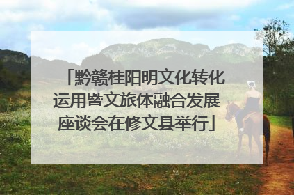 黔赣桂阳明文化转化运用暨文旅体融合发展座谈会在修文县举行