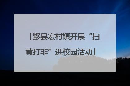 黟县宏村镇开展“扫黄打非”进校园活动
