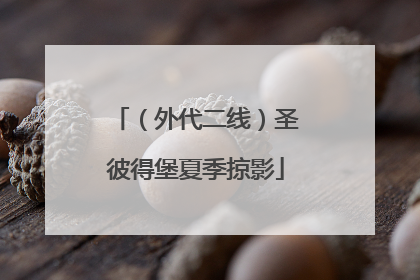 （外代二线）圣彼得堡夏季掠影