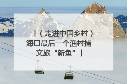 （走进中国乡村）海口最后一个渔村捕文旅“新鱼”