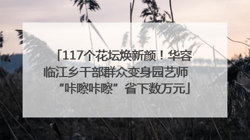 117个花坛焕新颜！华容临江乡干部群众变身园艺师 “咔嚓咔嚓”省下数万元