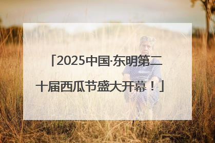 2025中国·东明第二十届西瓜节盛大开幕！