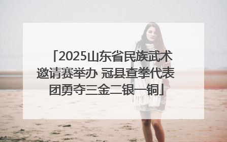 2025山东省民族武术邀请赛举办 冠县查拳代表团勇夺三金二银一铜