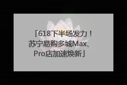 618下半场发力！苏宁易购多城Max、Pro店加速焕新